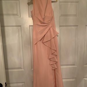 Blush gown, worn once for a wedding. Size 0P